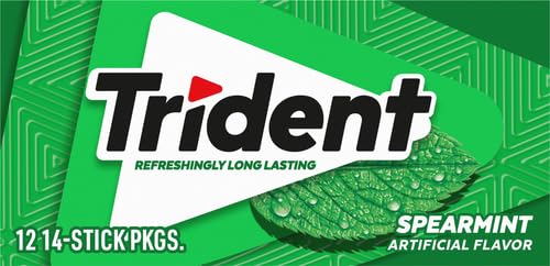 Trident Watermelon Twist Sugar Free Gum, 12 Packs of 14 Pieces (168 Total Pieces)