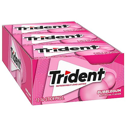 Trident Watermelon Twist Sugar Free Gum, 12 Packs of 14 Pieces (168 Total Pieces)