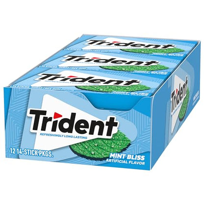 Trident Watermelon Twist Sugar Free Gum, 12 Packs of 14 Pieces (168 Total Pieces)