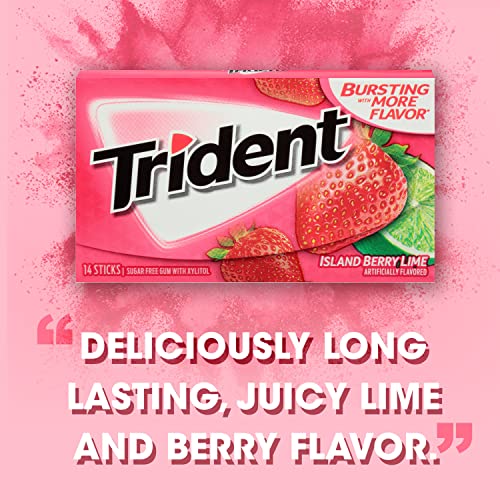 Trident Watermelon Twist Sugar Free Gum, 12 Packs of 14 Pieces (168 Total Pieces)