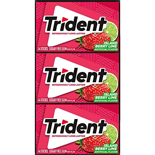 Trident Watermelon Twist Sugar Free Gum, 12 Packs of 14 Pieces (168 Total Pieces)