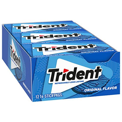 Trident Watermelon Twist Sugar Free Gum, 12 Packs of 14 Pieces (168 Total Pieces)