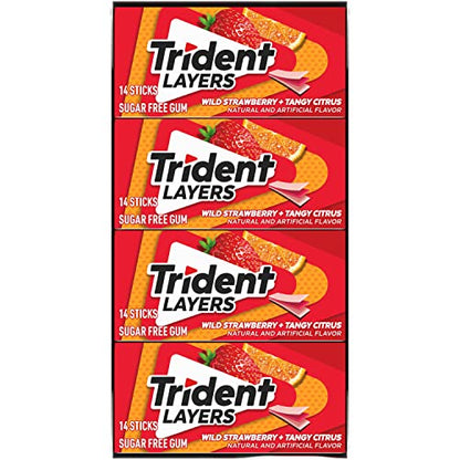 Trident Watermelon Twist Sugar Free Gum, 12 Packs of 14 Pieces (168 Total Pieces)