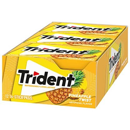 Trident Watermelon Twist Sugar Free Gum, 12 Packs of 14 Pieces (168 Total Pieces)