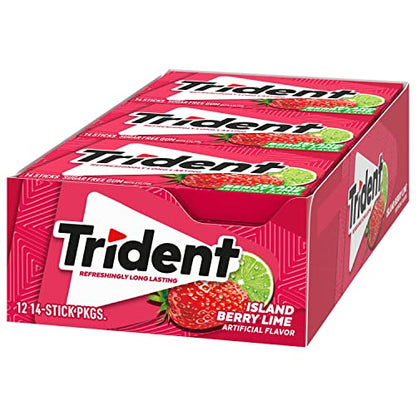 Trident Watermelon Twist Sugar Free Gum, 12 Packs of 14 Pieces (168 Total Pieces)