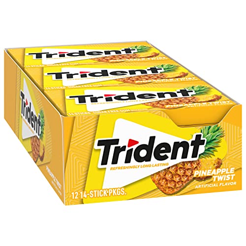 Trident Watermelon Twist Sugar Free Gum, 12 Packs of 14 Pieces (168 Total Pieces)