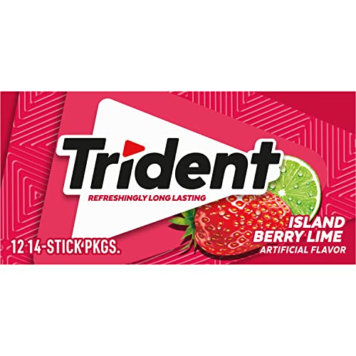 Trident Watermelon Twist Sugar Free Gum, 12 Packs of 14 Pieces (168 Total Pieces)