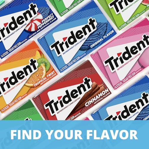 Trident Watermelon Twist Sugar Free Gum, 12 Packs of 14 Pieces (168 Total Pieces)