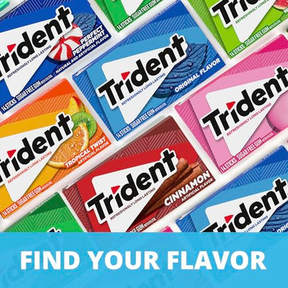 Trident Watermelon Twist Sugar Free Gum, 12 Packs of 14 Pieces (168 Total Pieces)