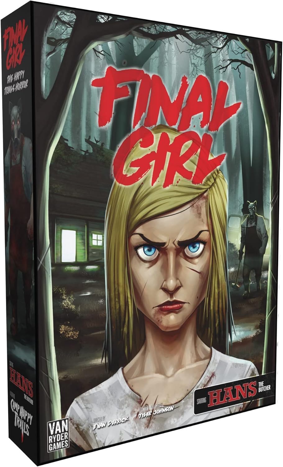 Final Girl: Starter Set - Core Box & Happy Trails Feature Film - 1 Player Board Game for Solo Play - 20-60 Minutes of Gameplay - for Teens and Adults Ages 14+ - English Version - by Van Ryder Games