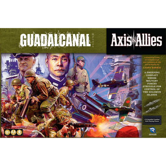 Renegade Game Studios: Axis & Allies - Guadalcanal - Strategy Board Game, Control of The Soloman Islands, Set in 1942, Ages 13+, 2 Players, 120-80 Min