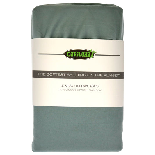 Classic Bamboo Pillowcase Set - Tahitian Breeze-King by Cariloha for Unisex - 2 Pc Pillowcase